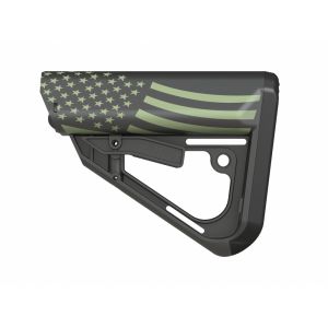 TI-7 Stock MIL-SPEC Size with Foliage Green American Flag Graphic by Tactical Intent